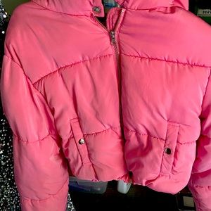 Pink crop puffer